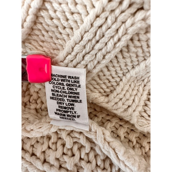 Cato Cream Knit Midi Sweater Dress Size L - Picture 7 of 9